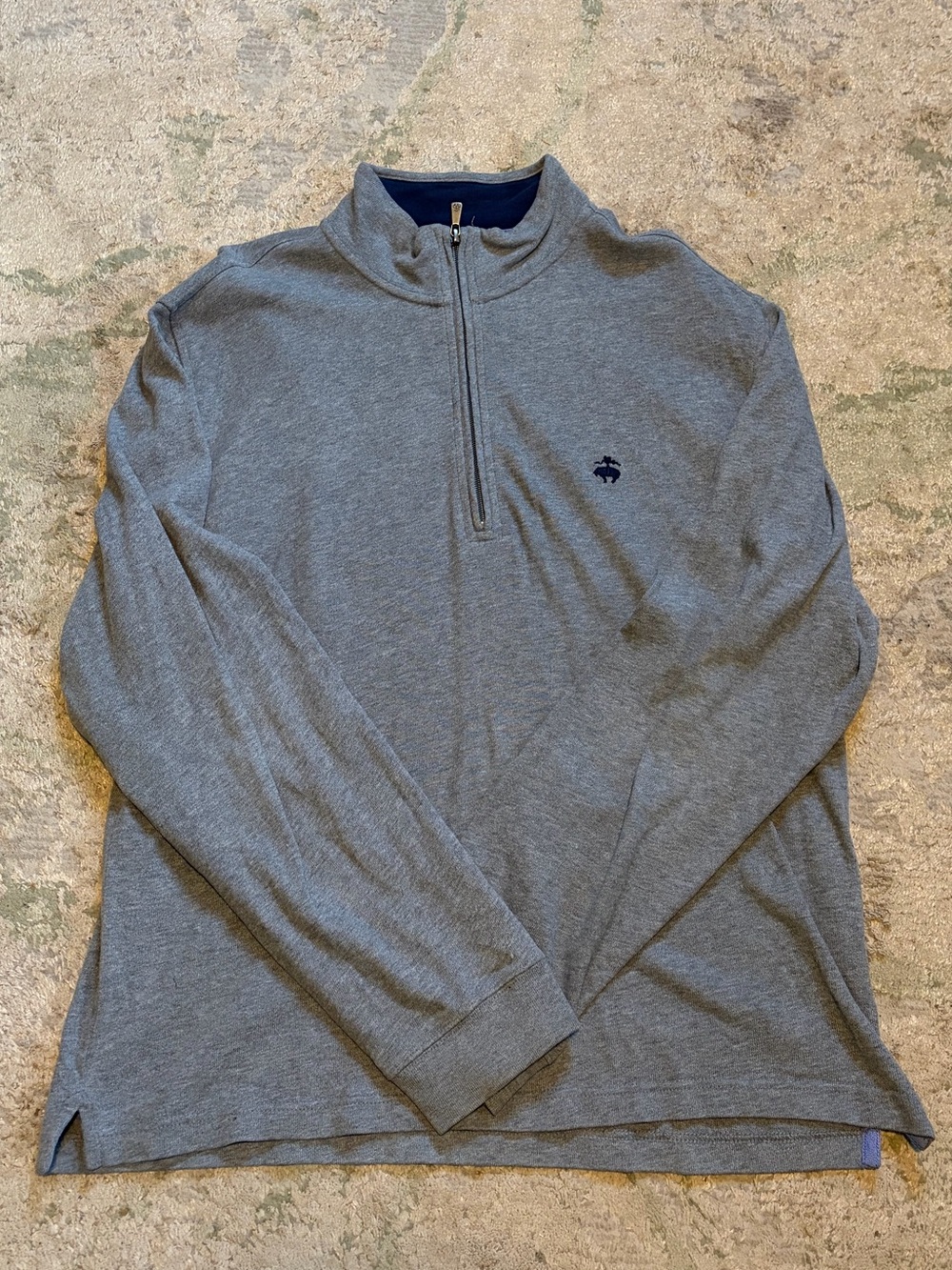 Brooks Brothers Men’s Heather Gray Quarter-Zip